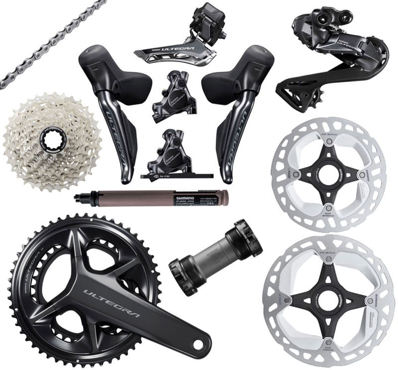 Shimano ULTEGRA Di2 R8170 2x12-fach Gruppe Disc 140/160mm Shimano ULTEGRA Di2 R8170 2x12-fach Gruppe Disc 140/160mm